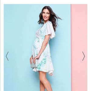 Brand new maternity beautiful palm tree dress